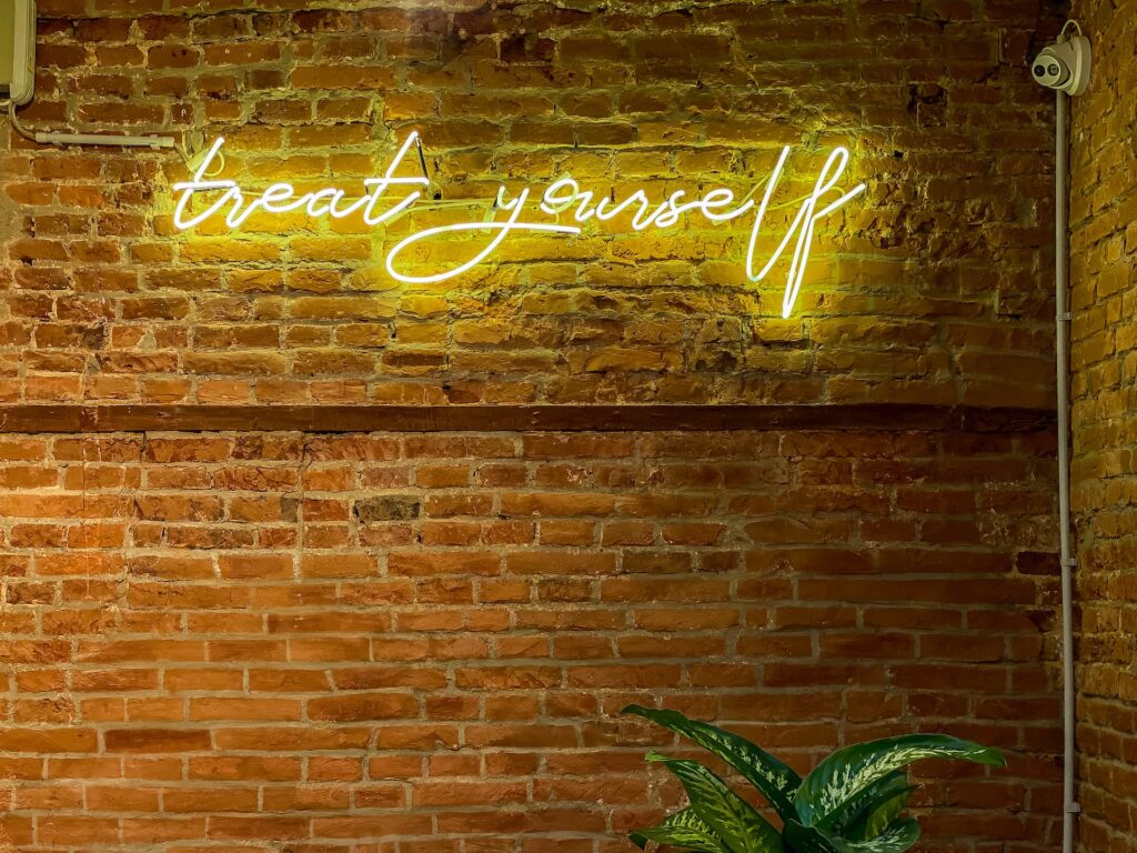 Treat yourself neon licht